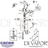 Grohe Europlus E Infra-Red Electronic Basin Mixer Dimensions